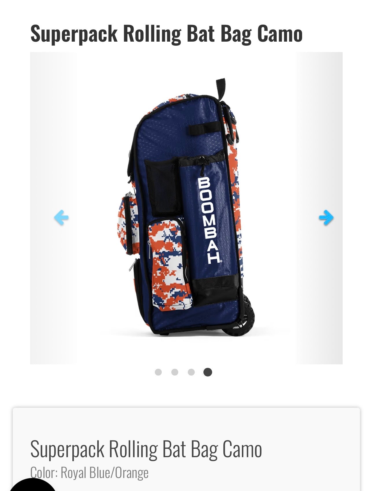 SuperPack Rolling Bat Bag