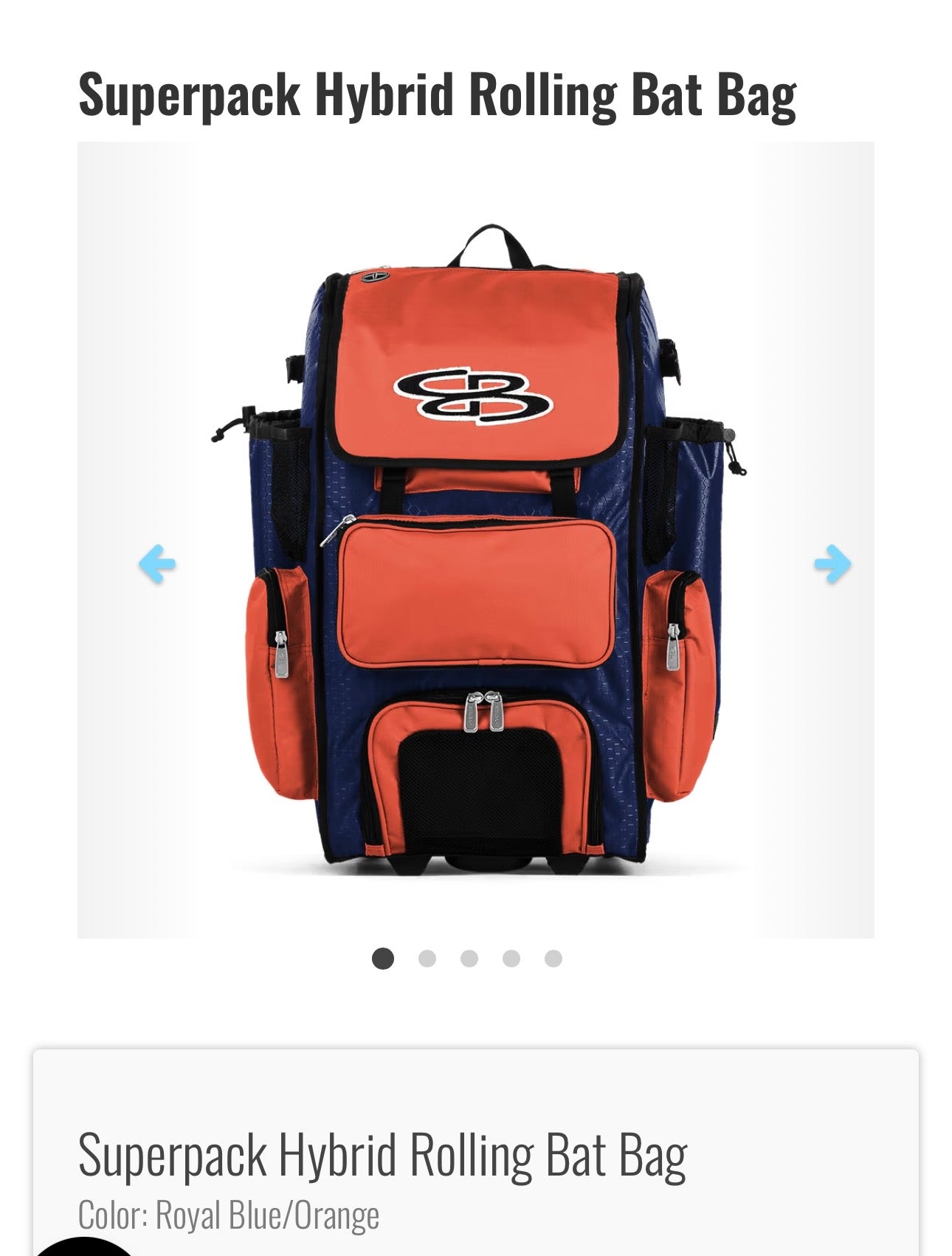 SuperPack Hybrid Rolling Bat Bag