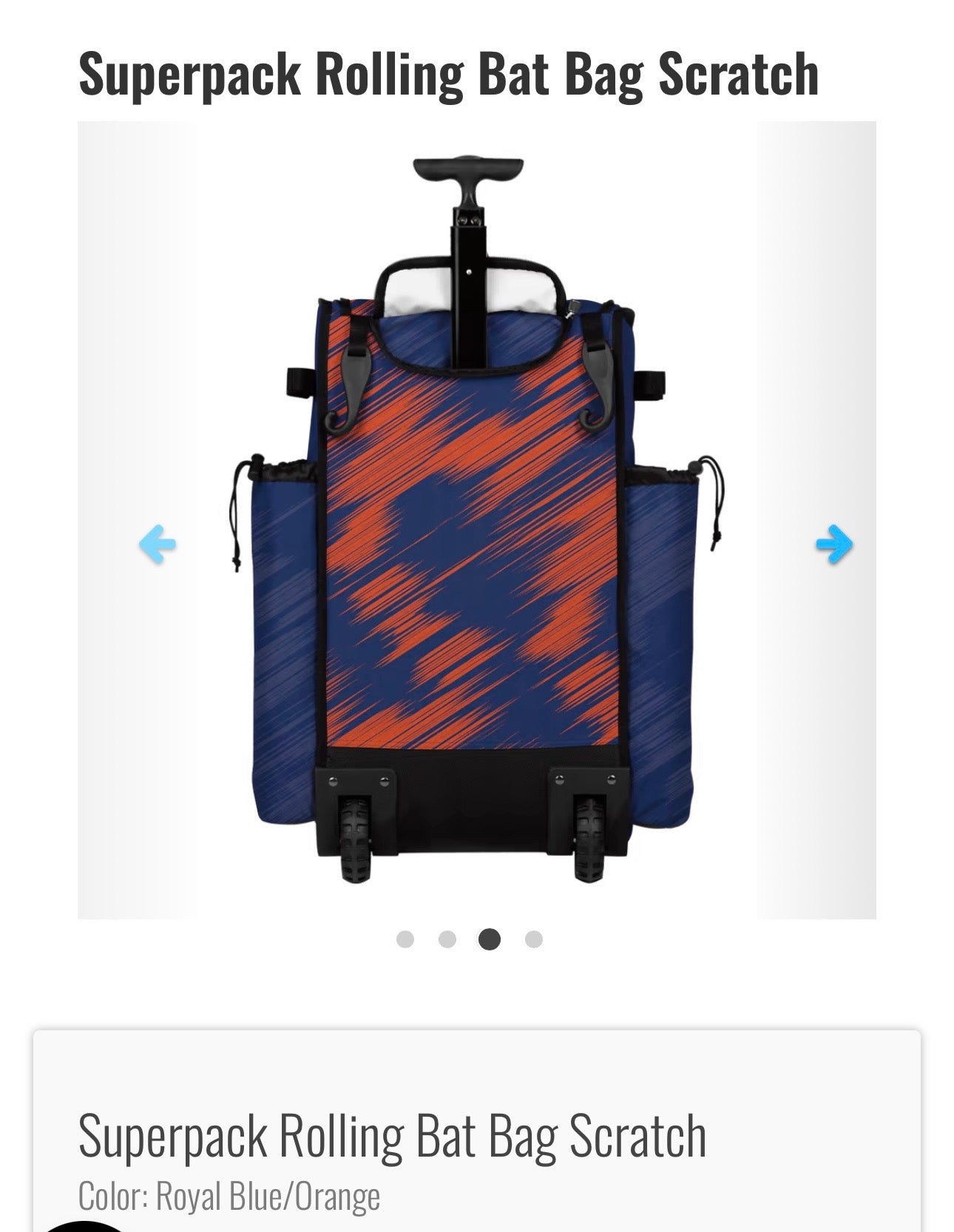 SuperPack Rolling Bat Bag