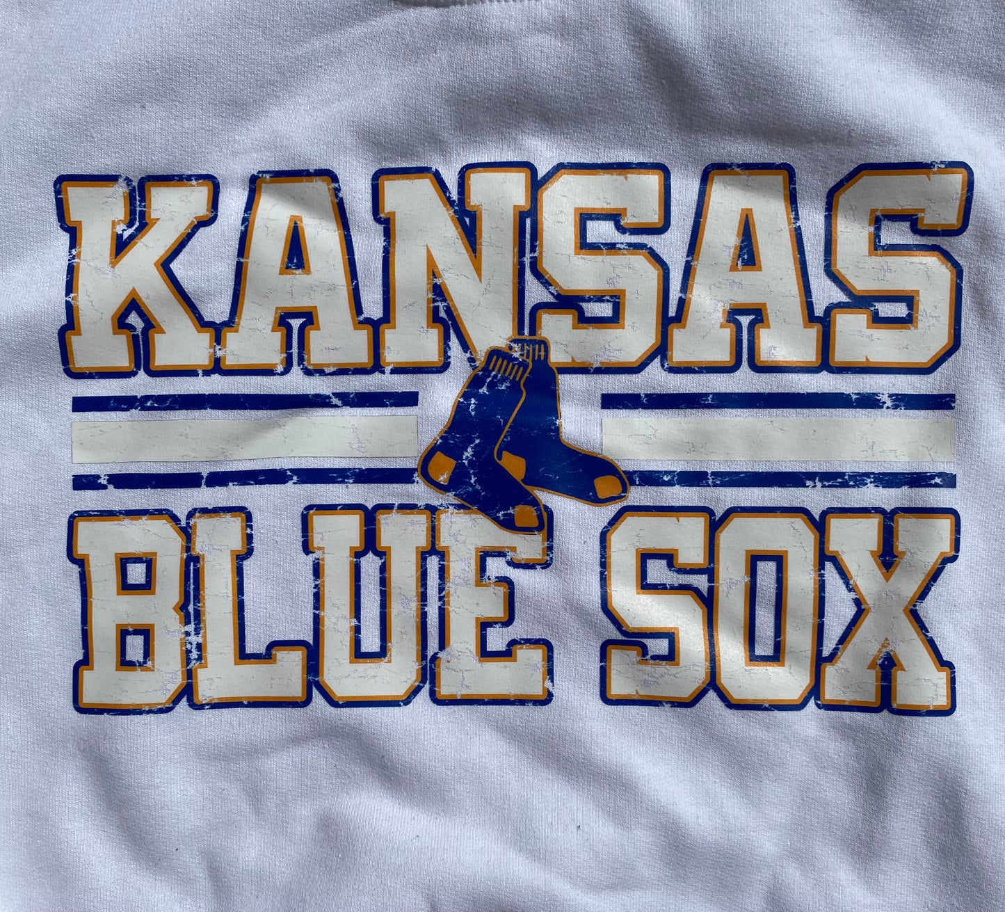 Kansas Blue Sox Blue Outline