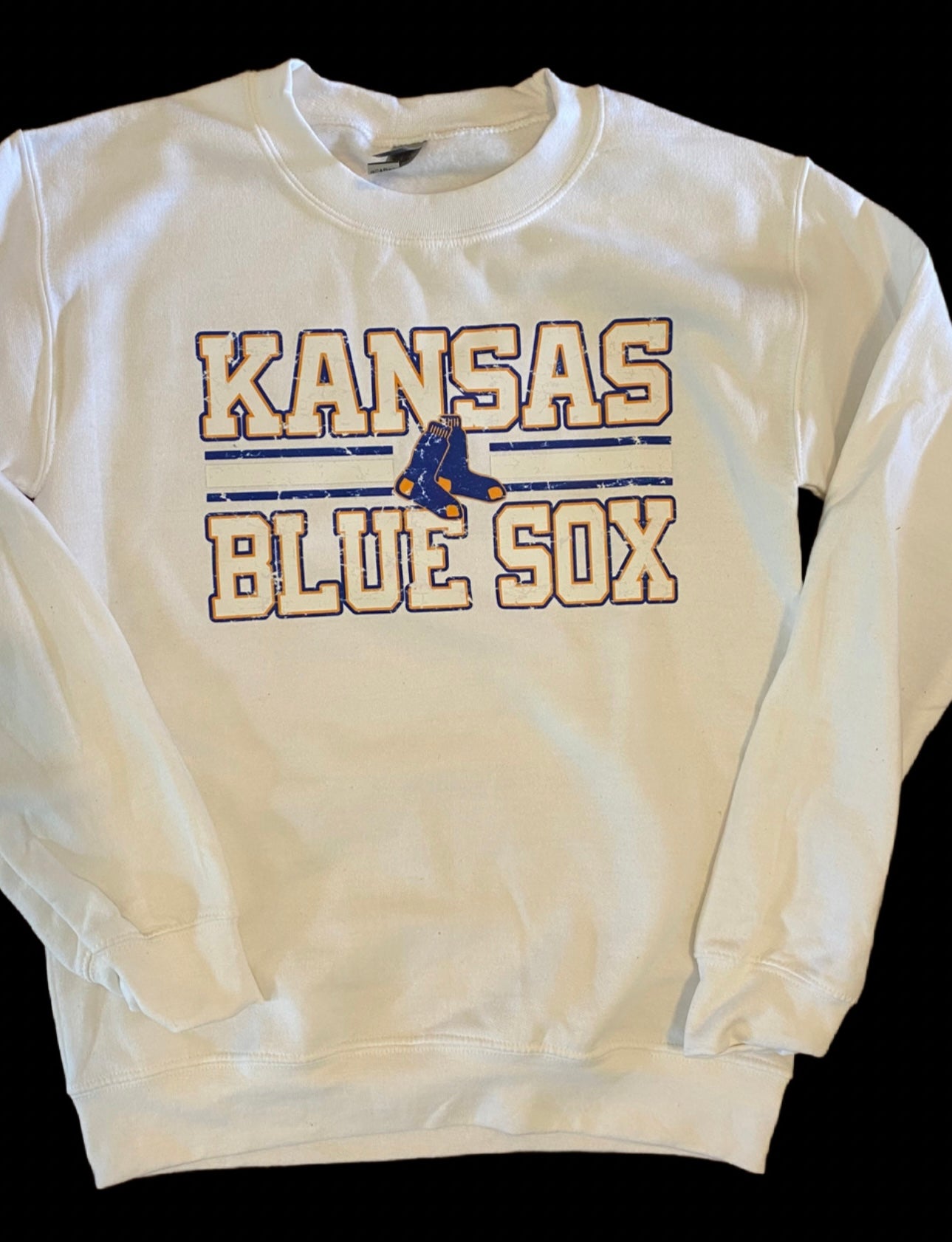 Kansas Blue Sox Blue Outline