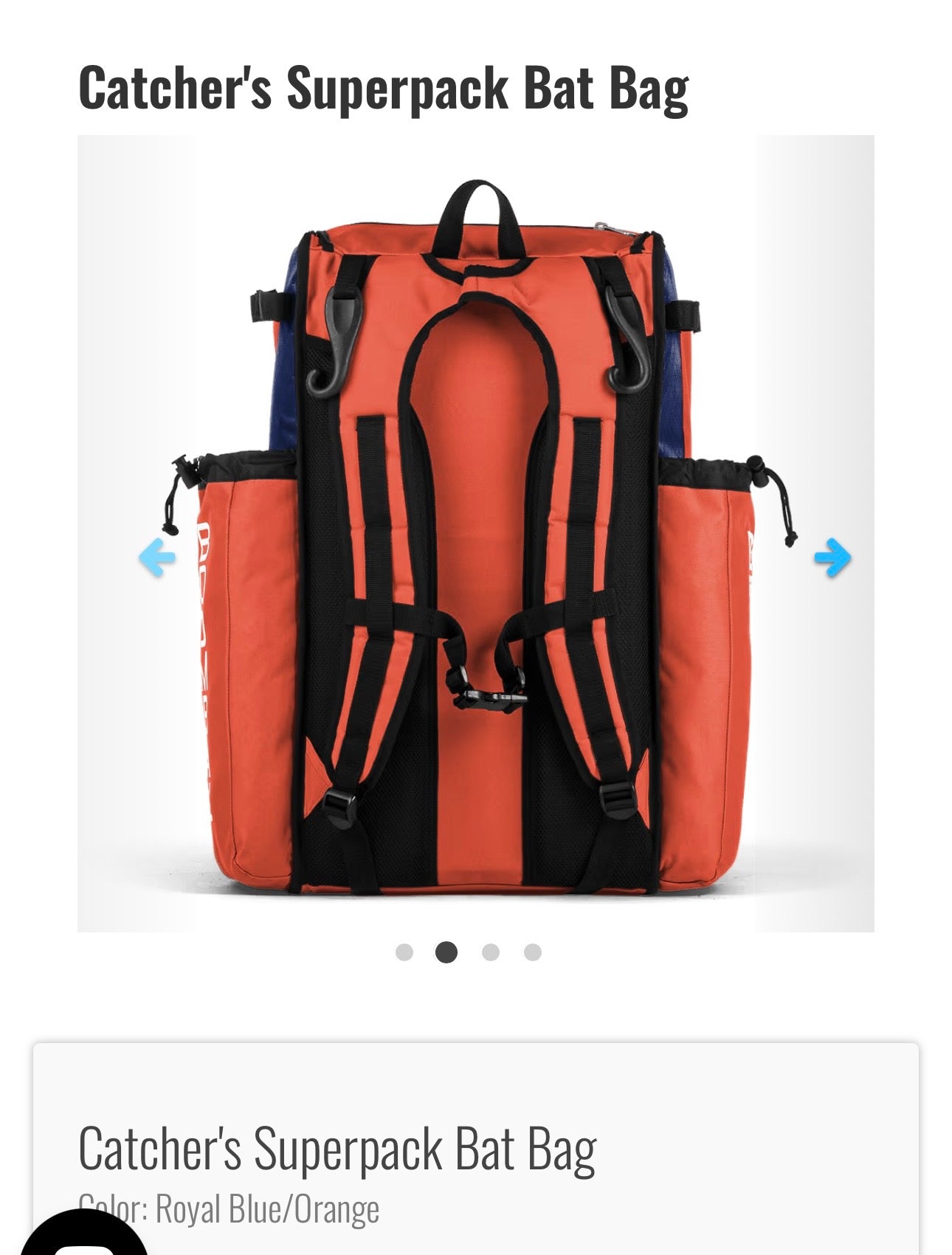 Catcher’s SuperPack Bat Bag