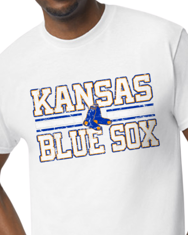 Kansas Blue Sox Blue Outline