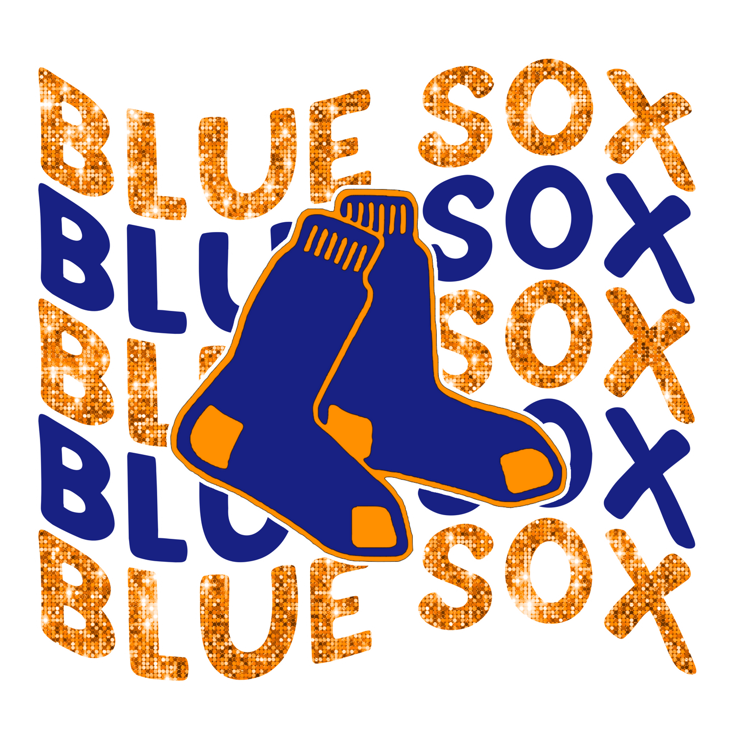 Blue Sox Glitter