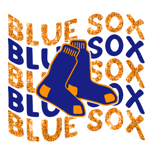 Blue Sox Glitter