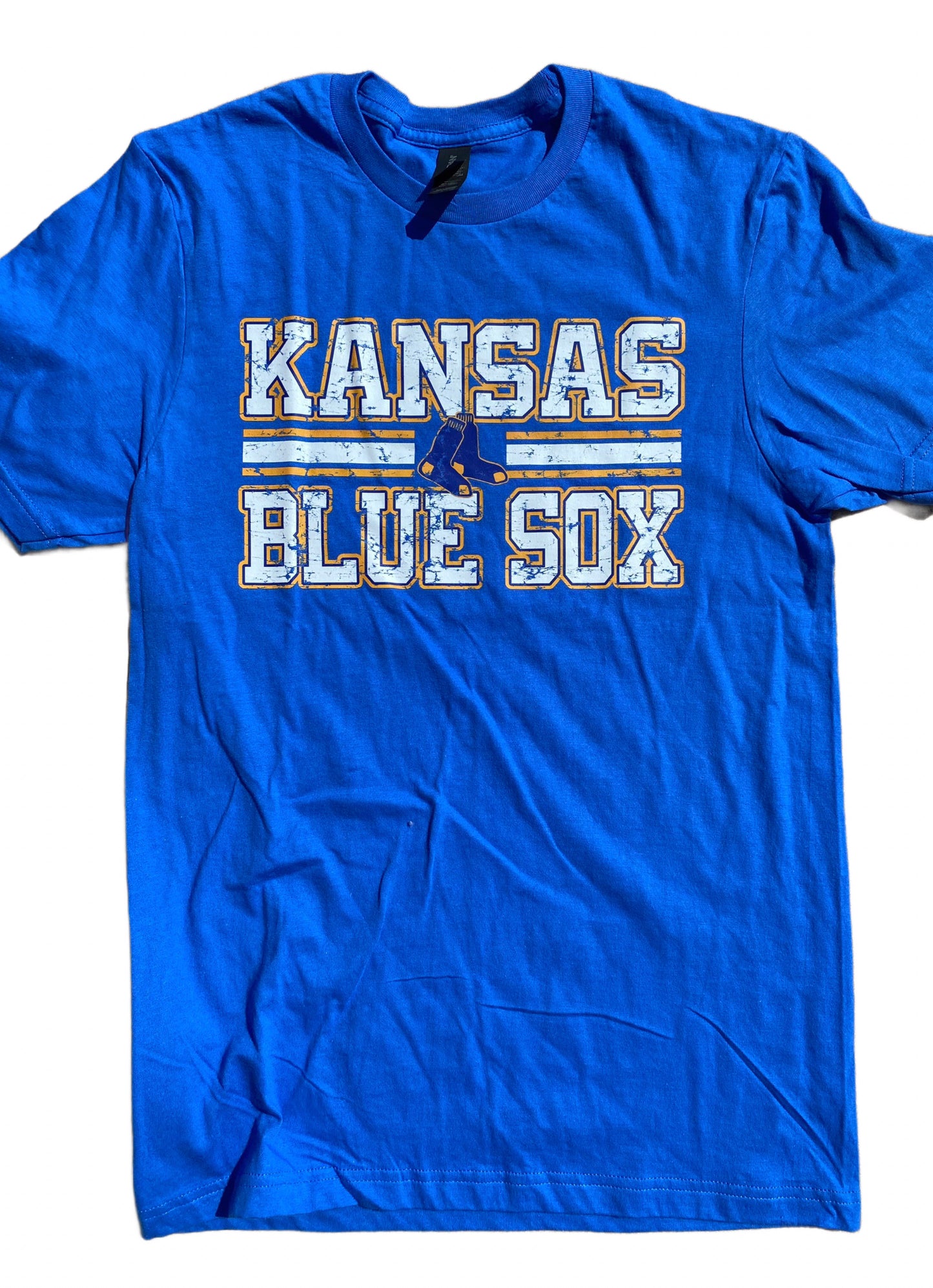 Kansas Blue Sox Orange Outline