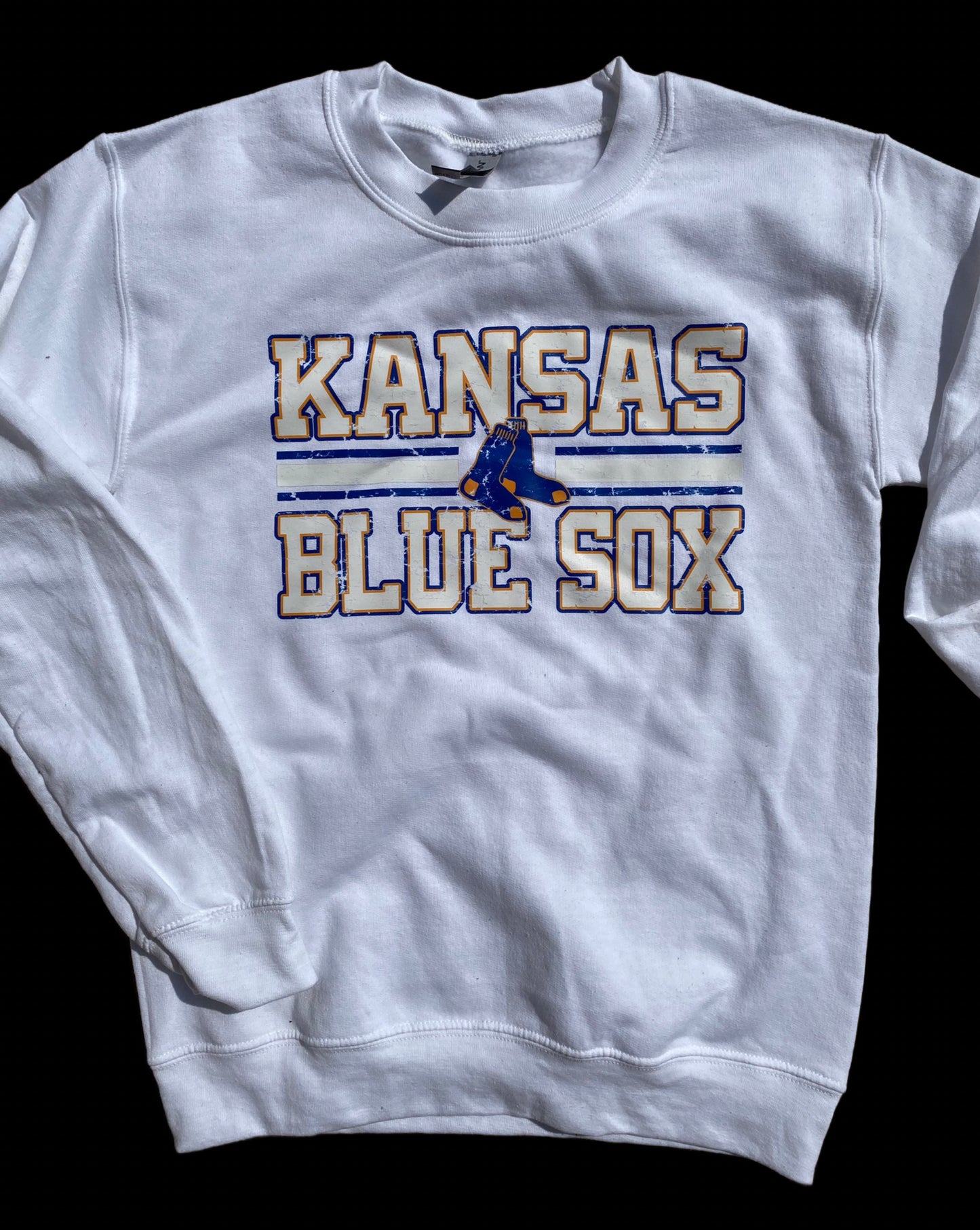 Kansas Blue Sox Blue Outline