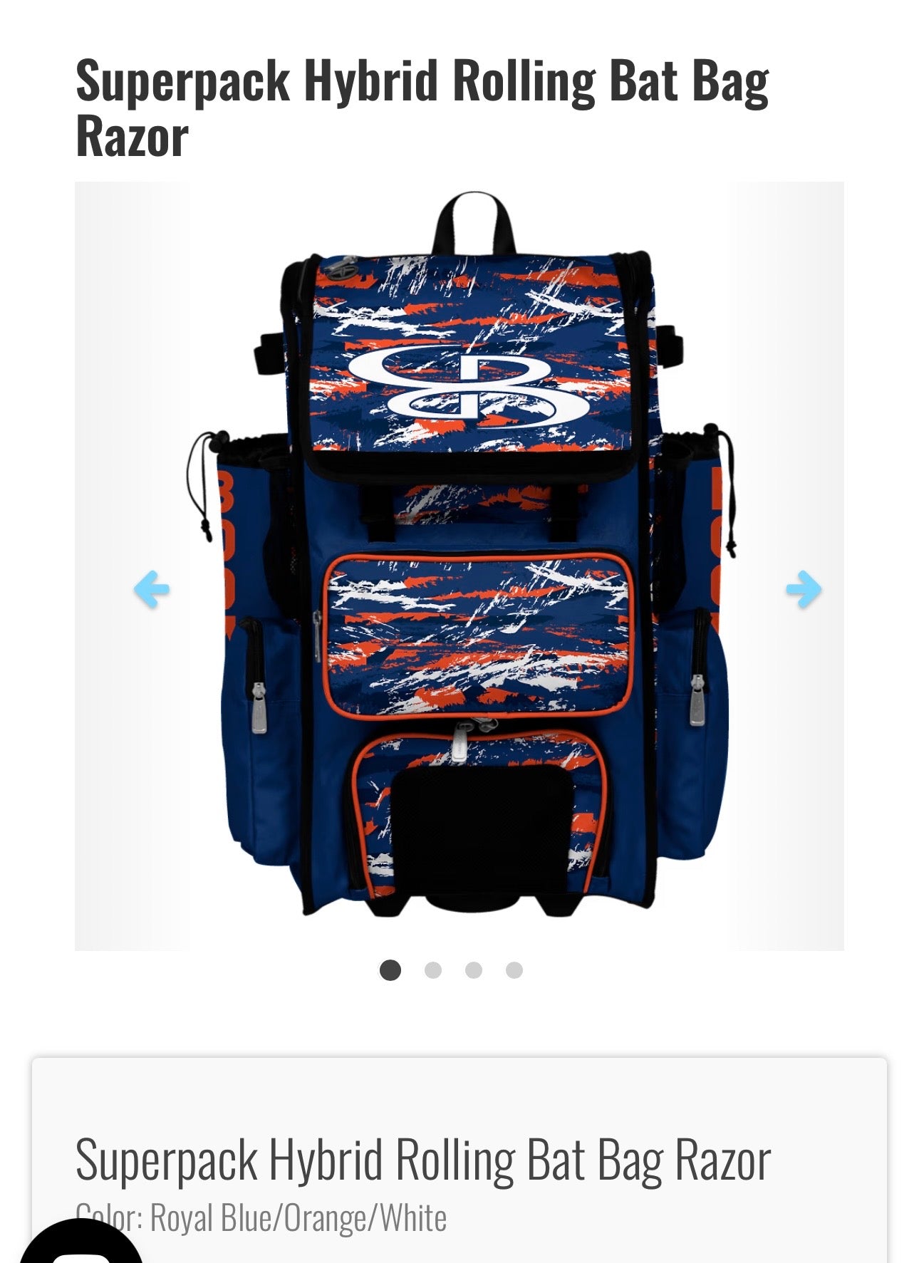SuperPack Hybrid Rolling Bat Bag
