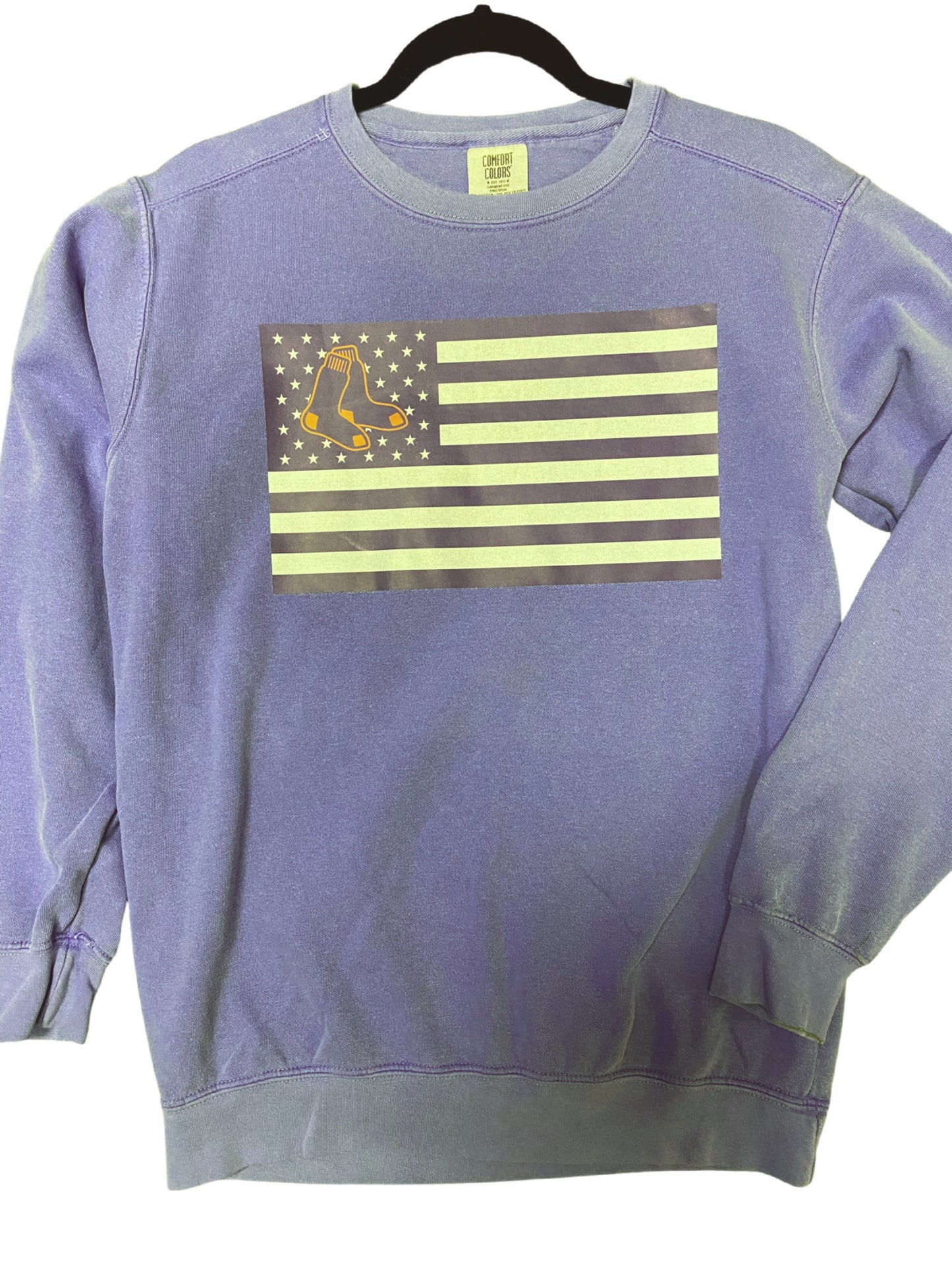 Powder Blue Flag Crewneck