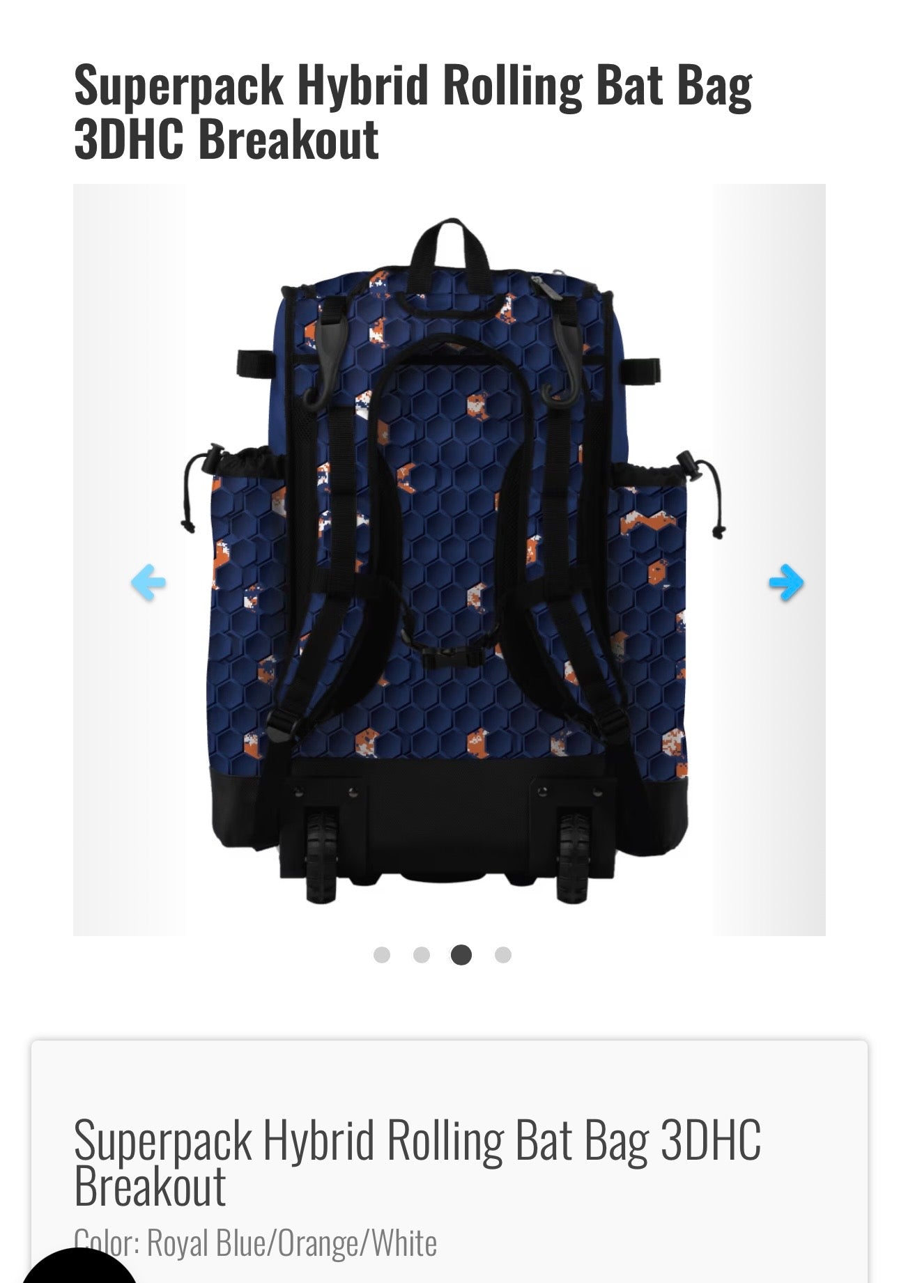 SuperPack Hybrid Rolling Bat Bag