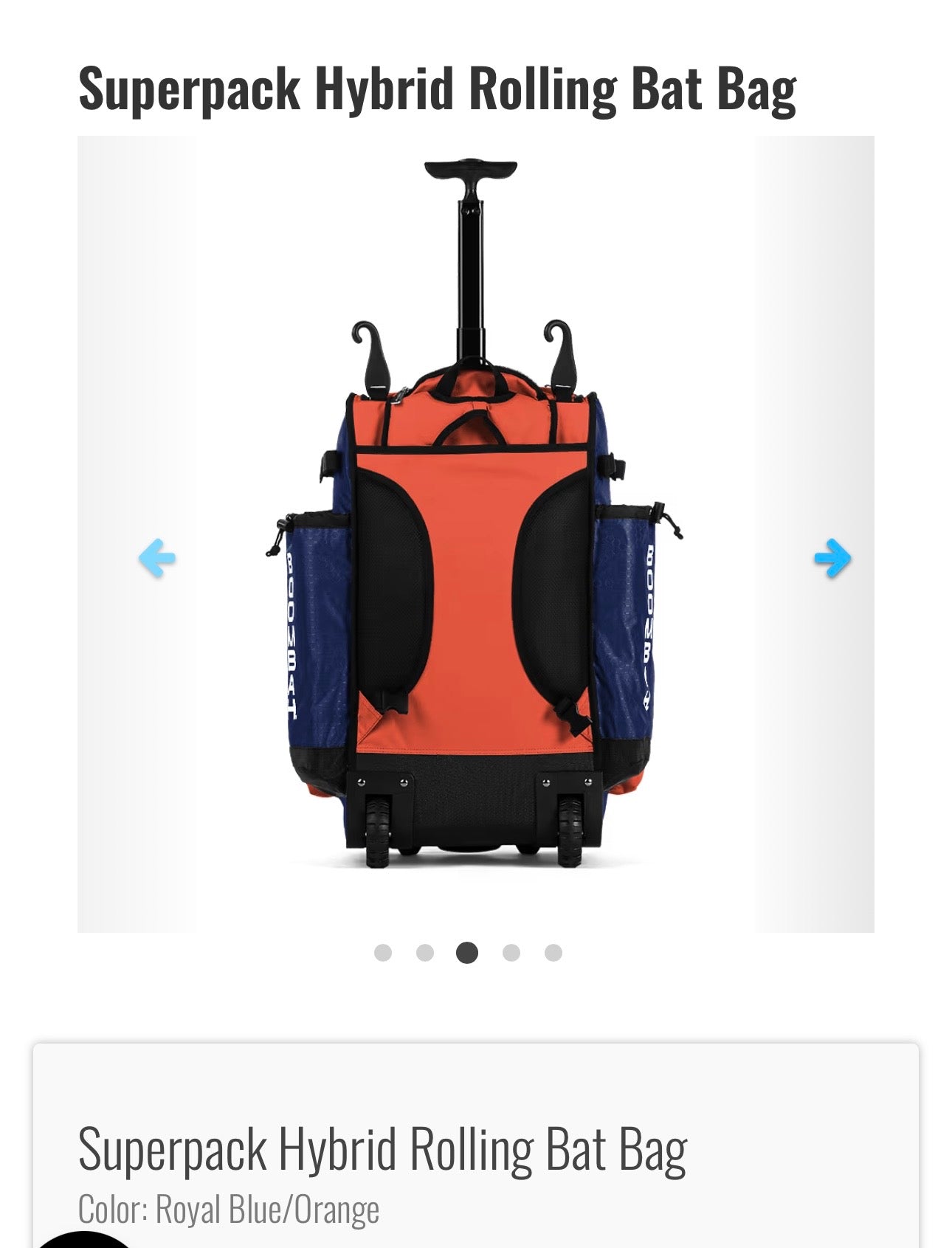 SuperPack Hybrid Rolling Bat Bag