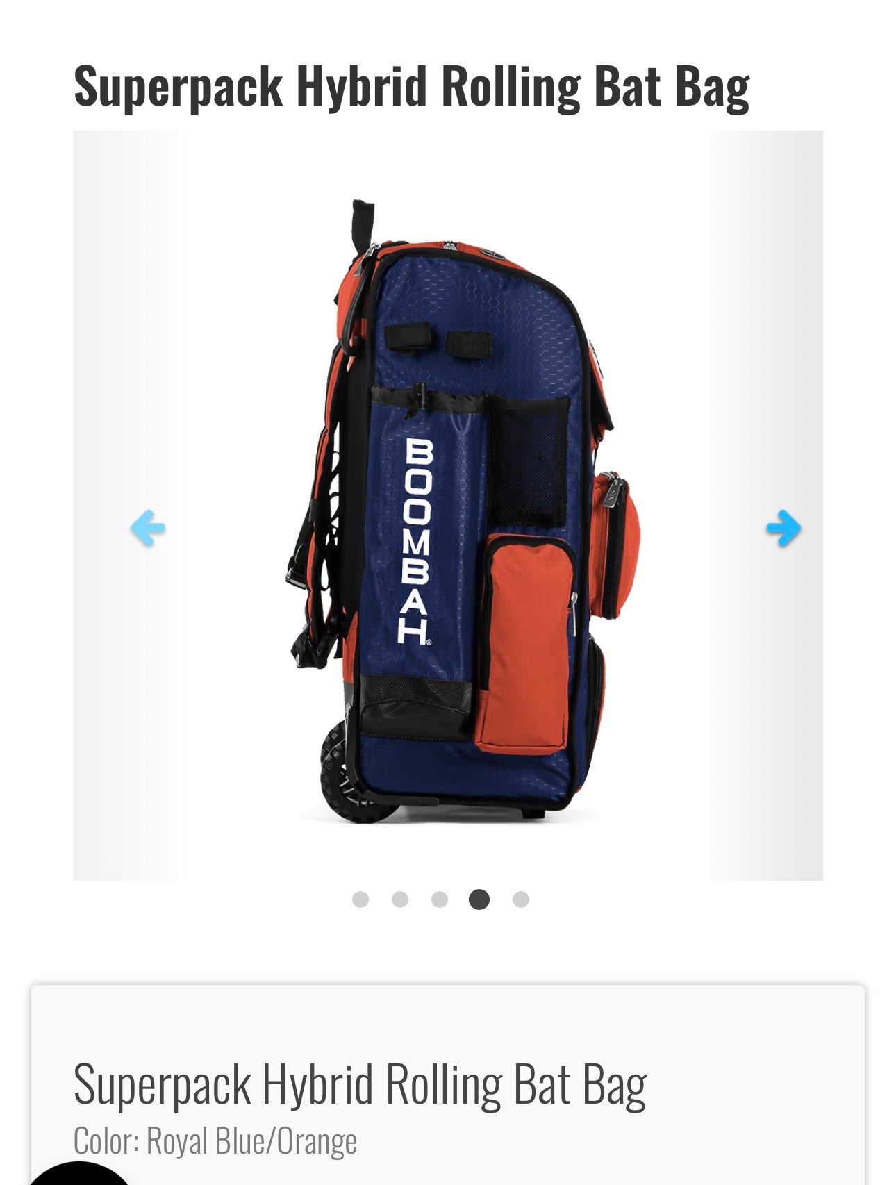 SuperPack Hybrid Rolling Bat Bag