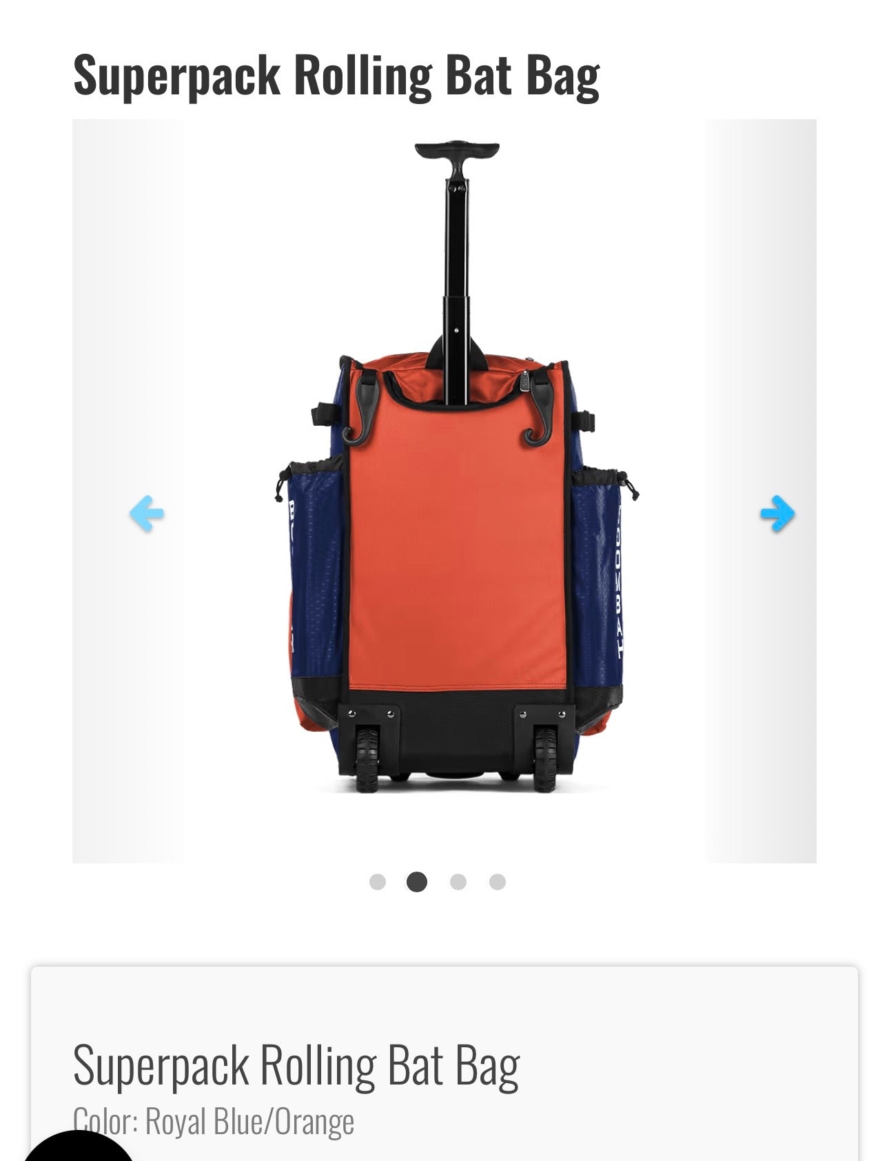 SuperPack Rolling Bat Bag