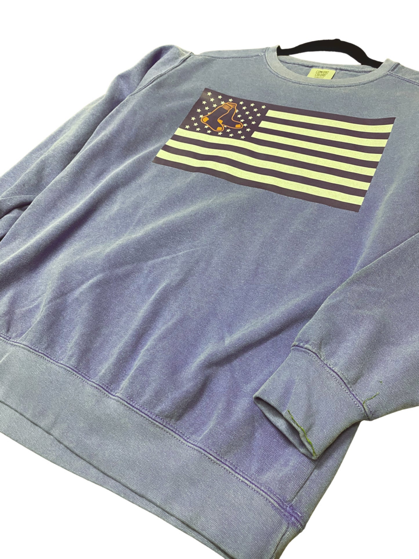 Powder Blue Flag Crewneck