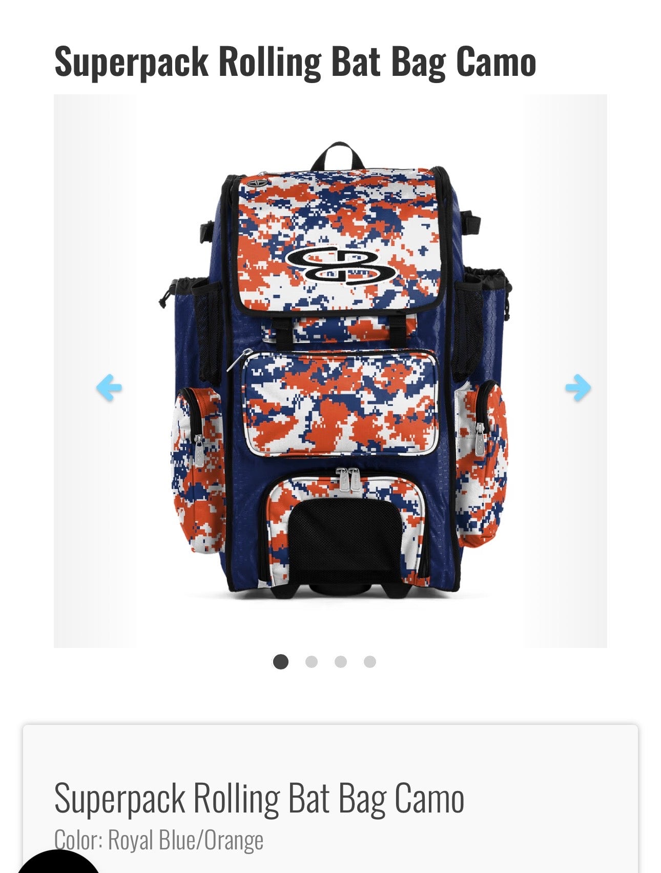 SuperPack Rolling Bat Bag