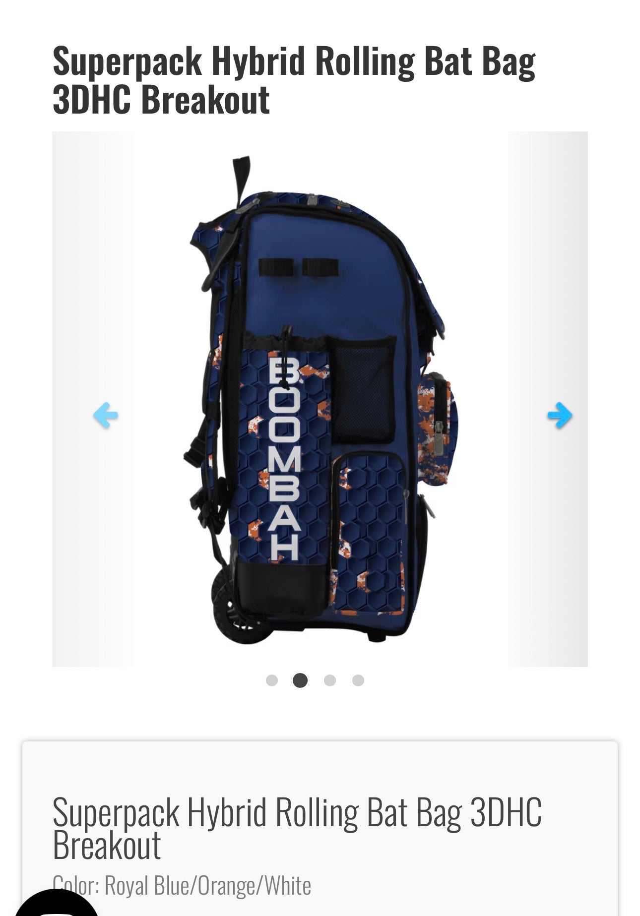 SuperPack Hybrid Rolling Bat Bag