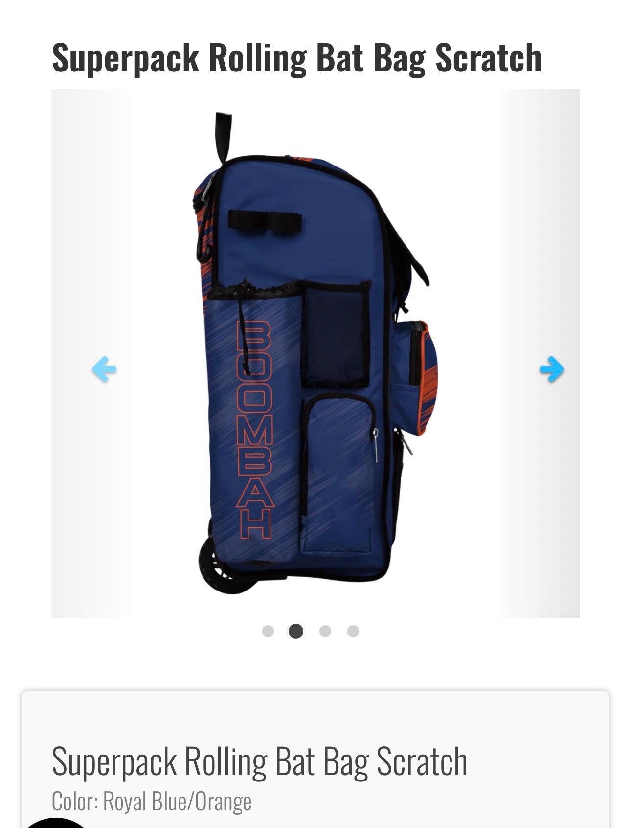SuperPack Rolling Bat Bag