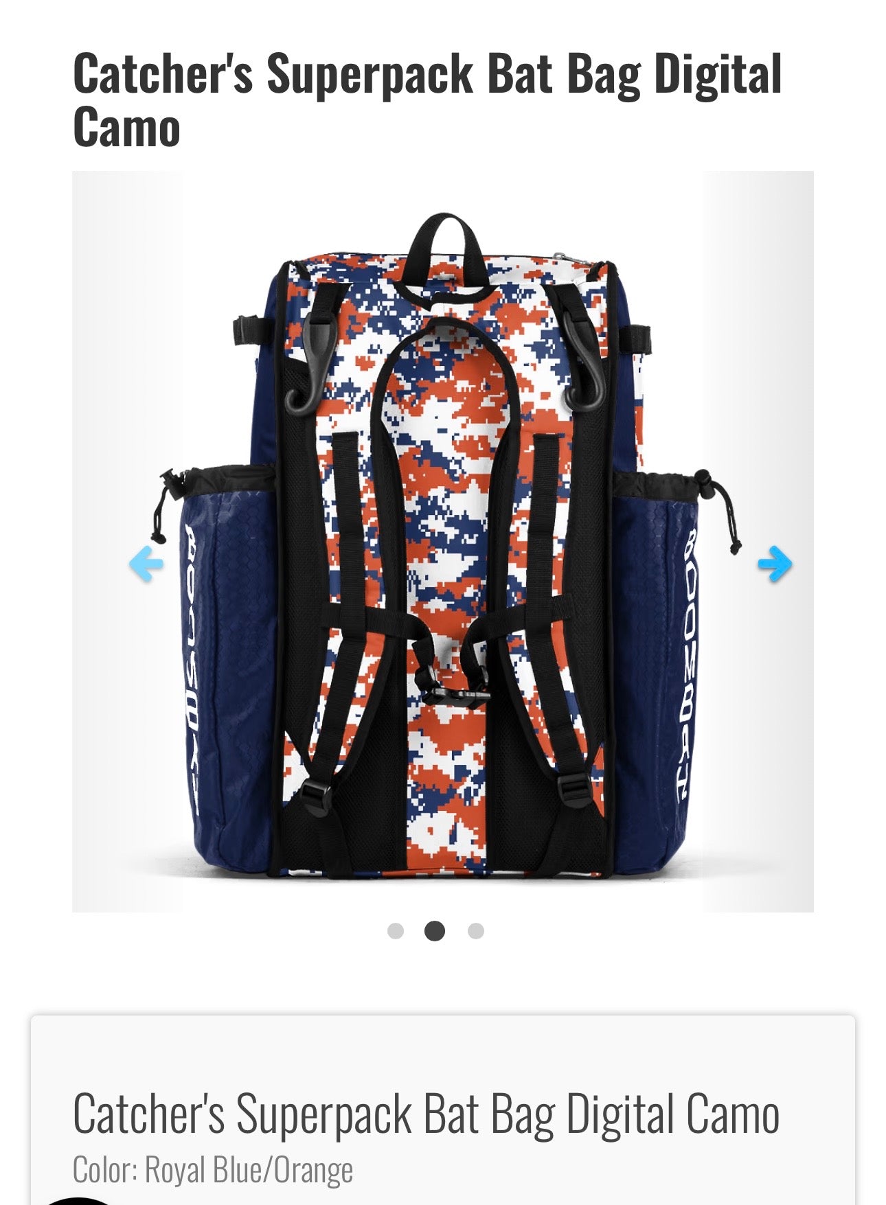 Catcher’s SuperPack Bat Bag