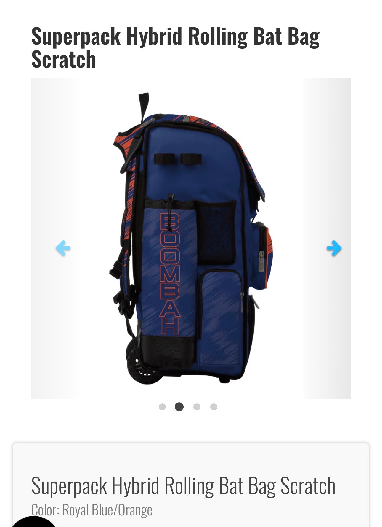 SuperPack Hybrid Rolling Bat Bag