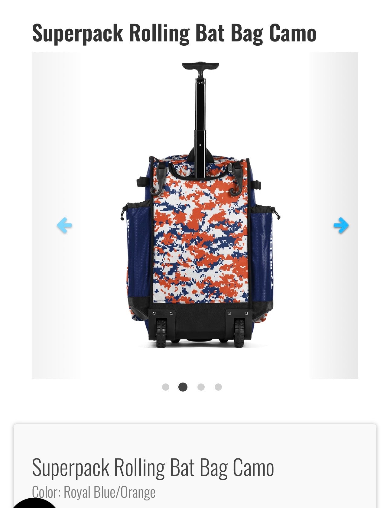 SuperPack Rolling Bat Bag