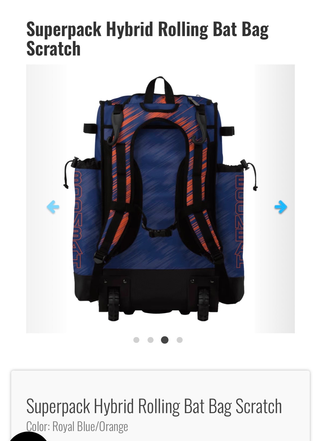 SuperPack Hybrid Rolling Bat Bag