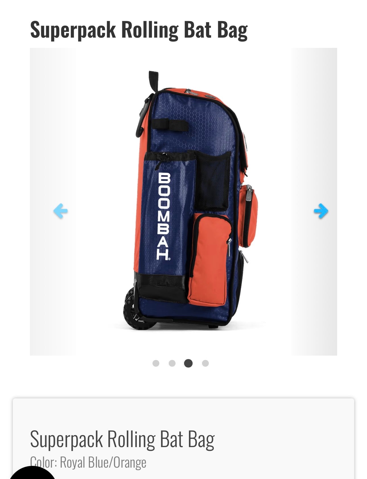 SuperPack Rolling Bat Bag