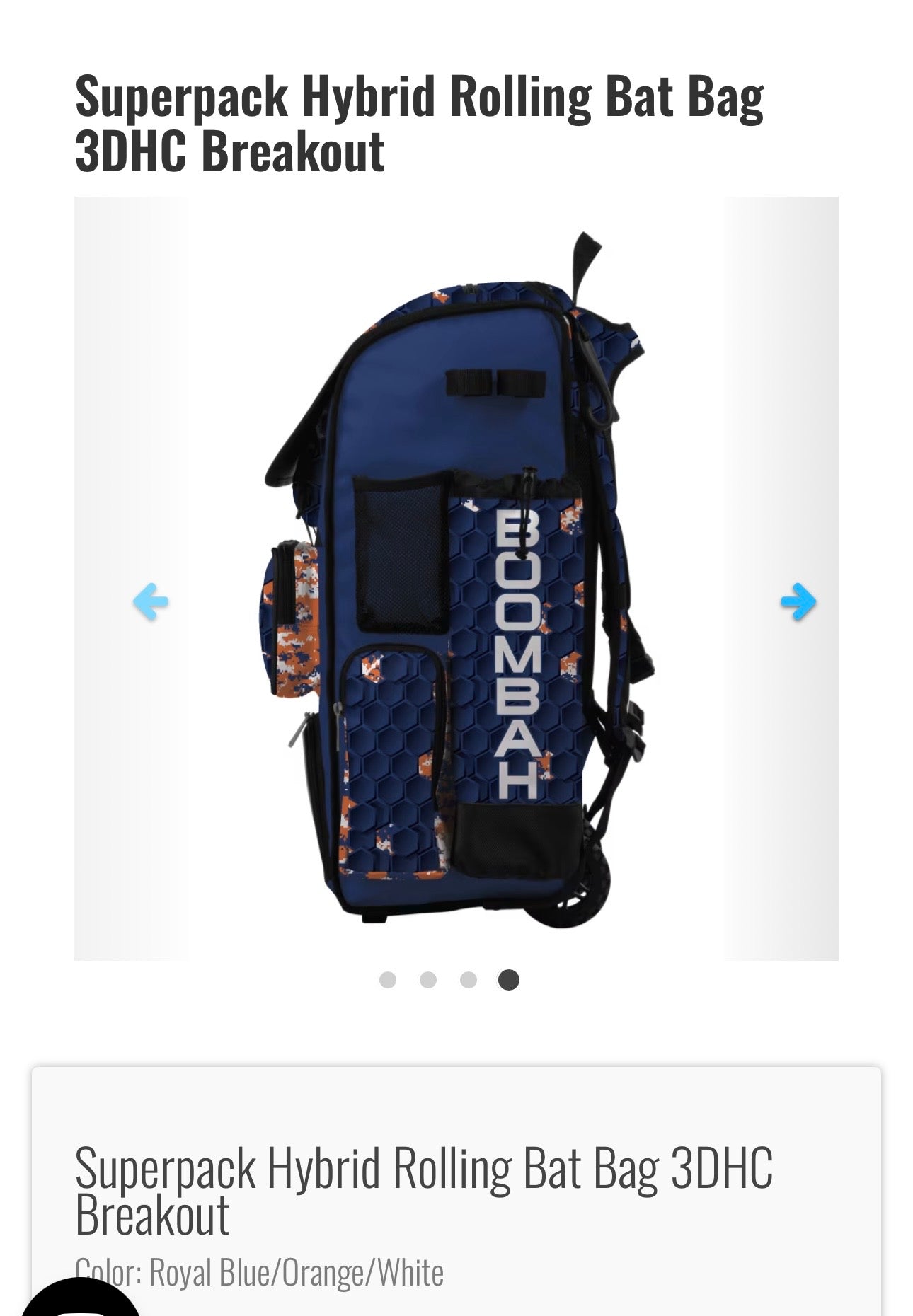 SuperPack Hybrid Rolling Bat Bag