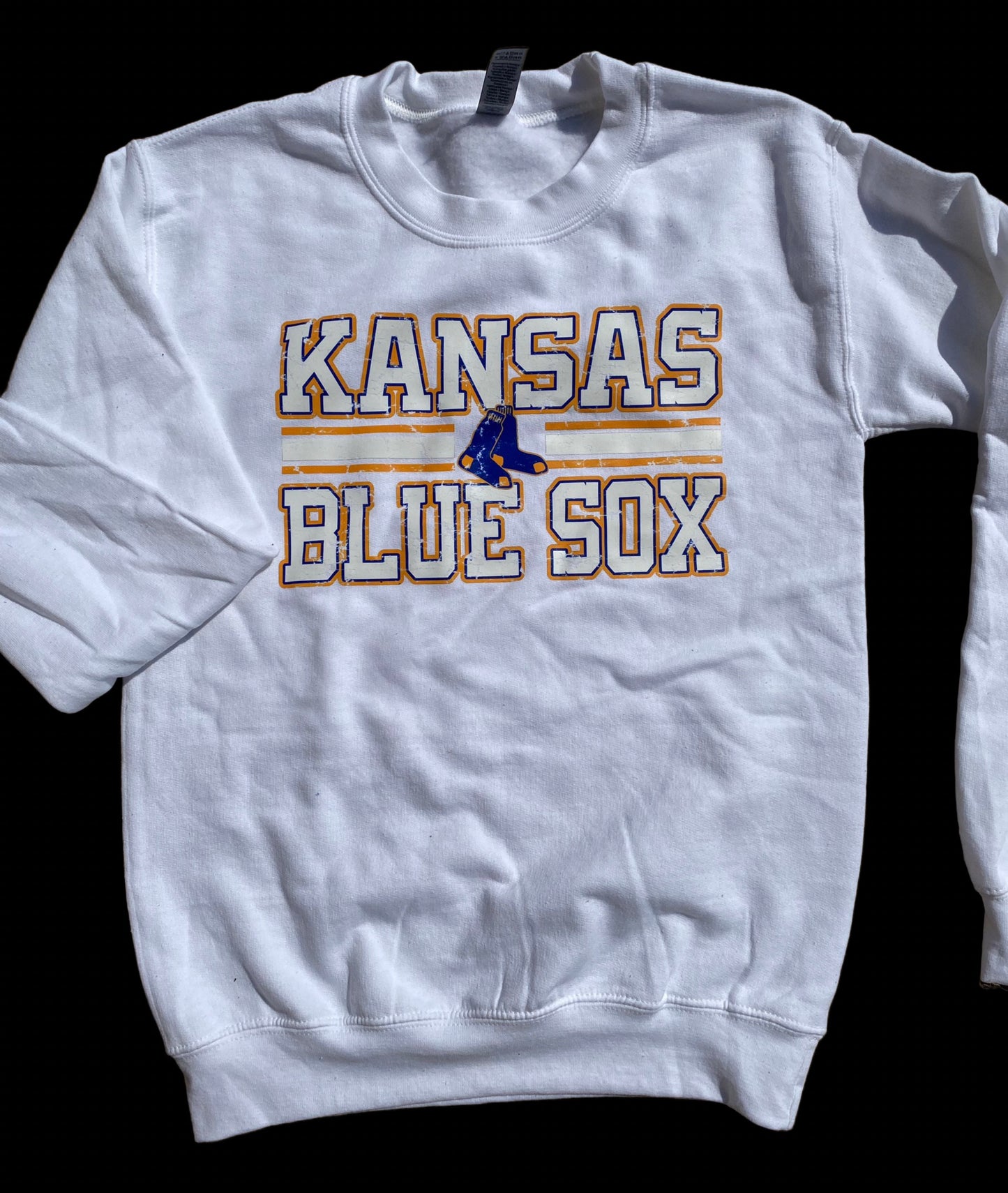 Kansas Blue Sox Orange Outline