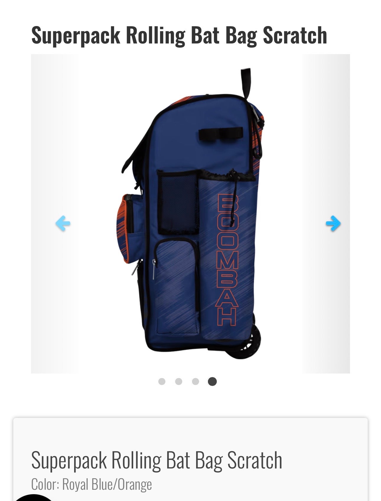 SuperPack Rolling Bat Bag