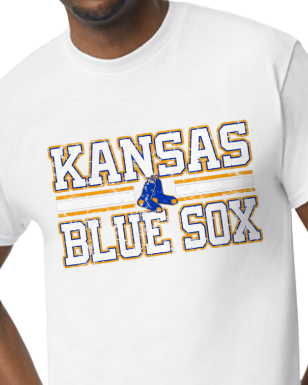 Kansas Blue Sox Orange Outline