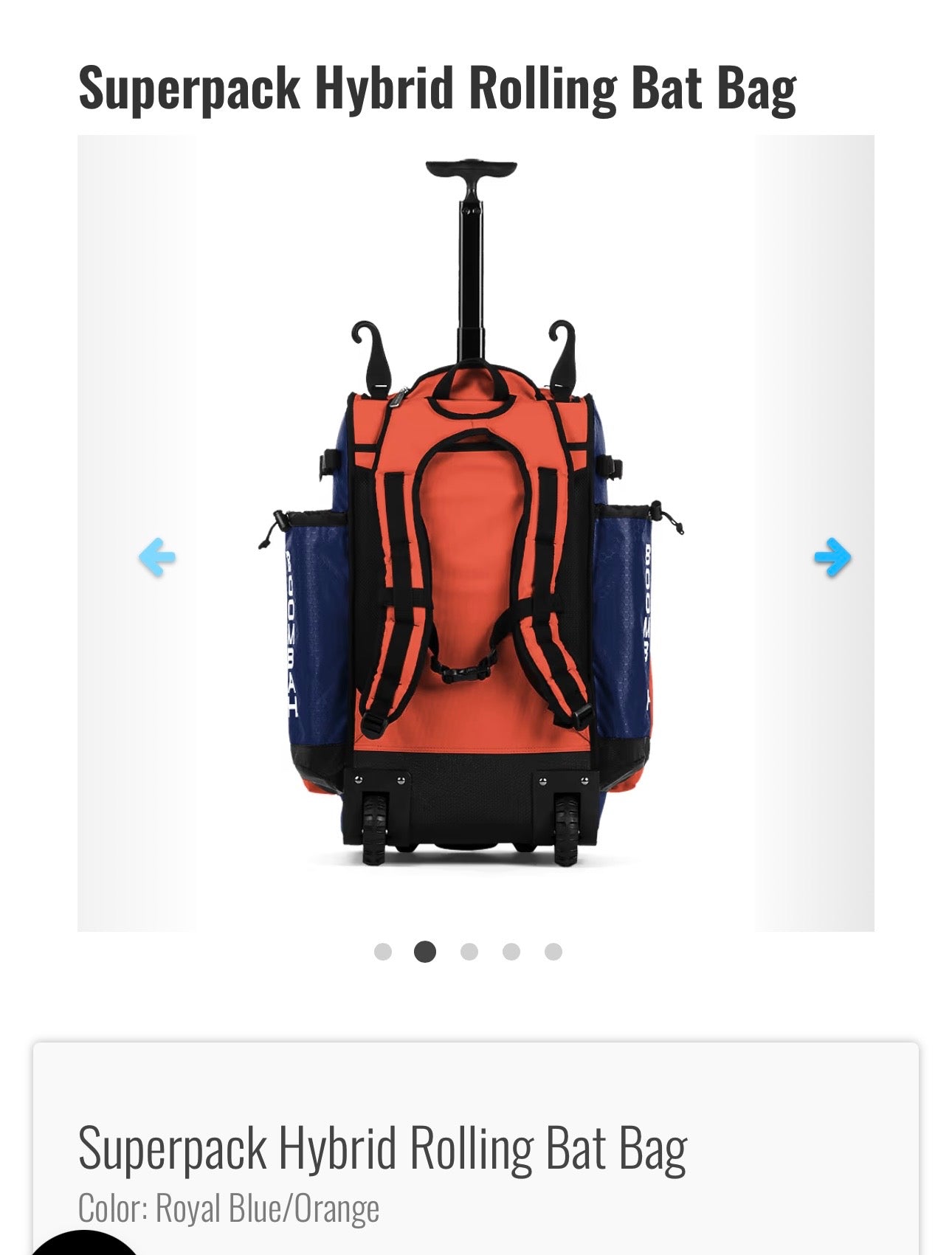 SuperPack Hybrid Rolling Bat Bag