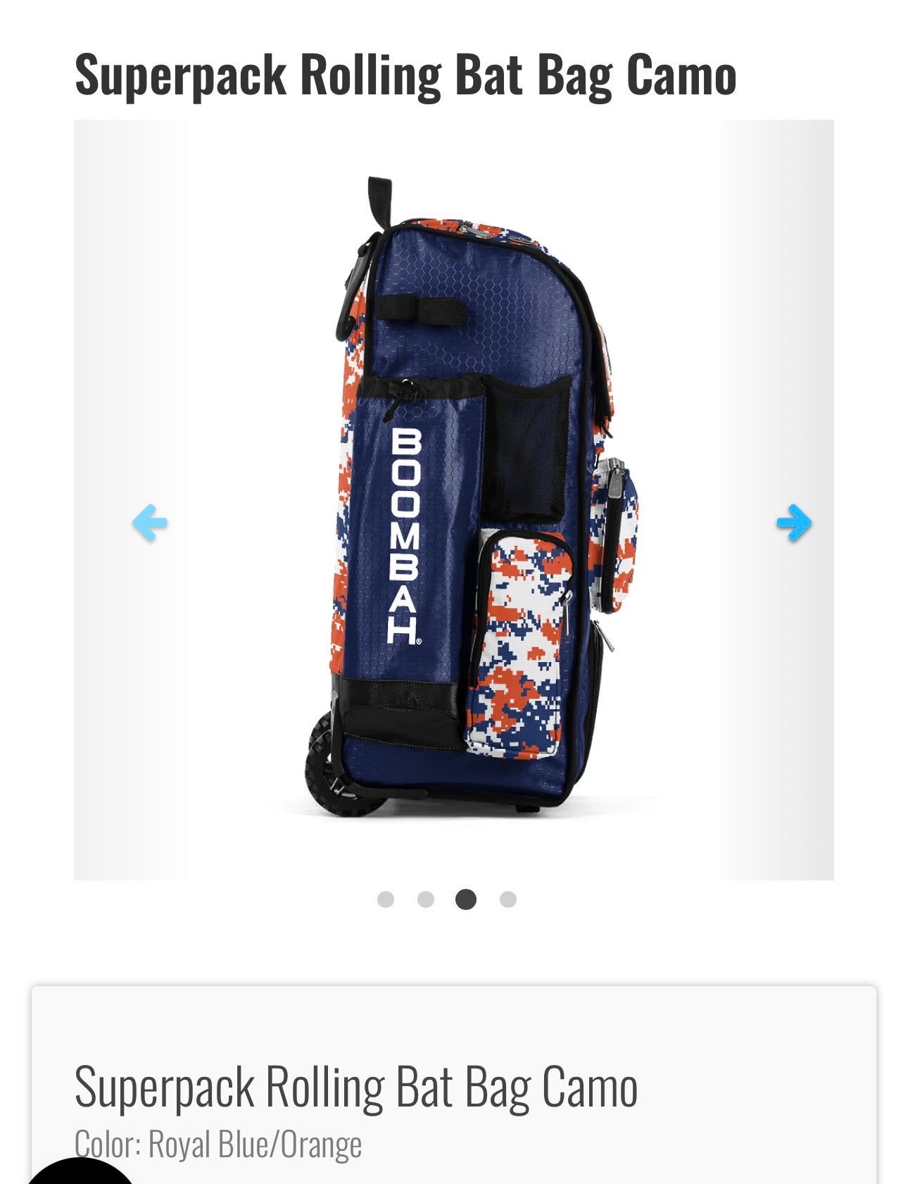 SuperPack Rolling Bat Bag