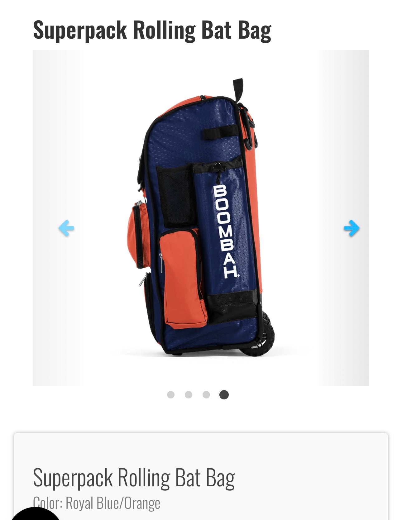 SuperPack Rolling Bat Bag
