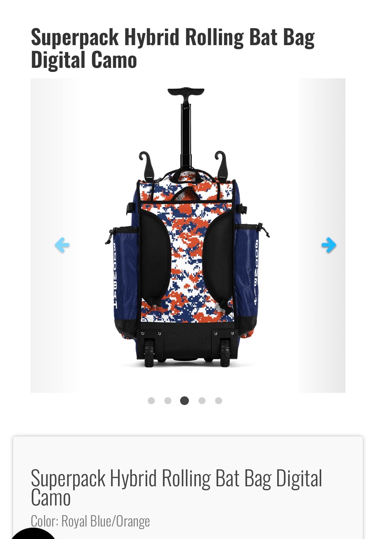 SuperPack Hybrid Rolling Bat Bag