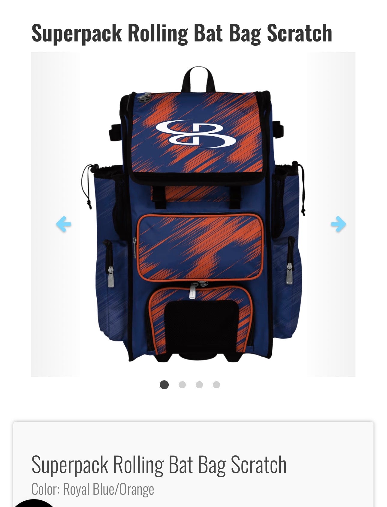 SuperPack Rolling Bat Bag
