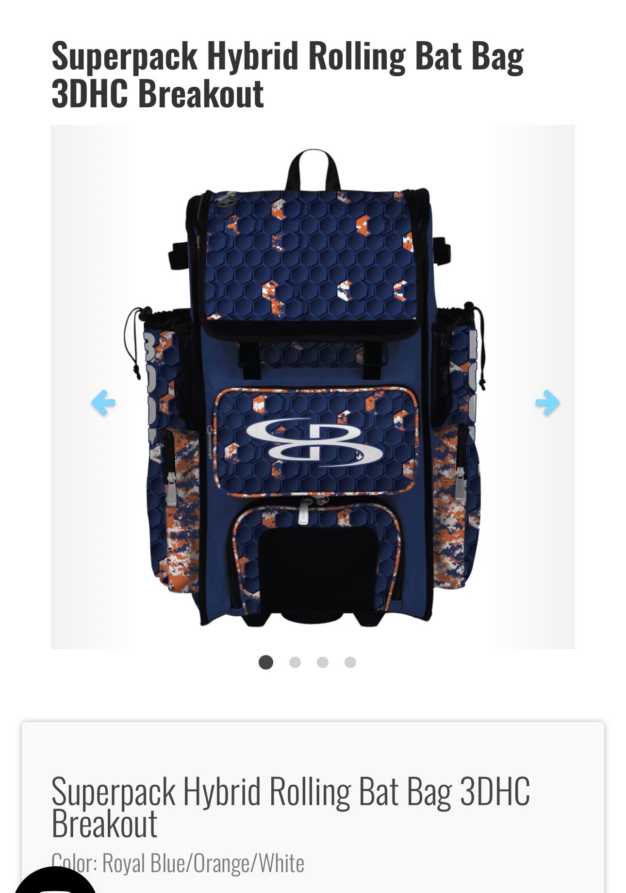 SuperPack Hybrid Rolling Bat Bag