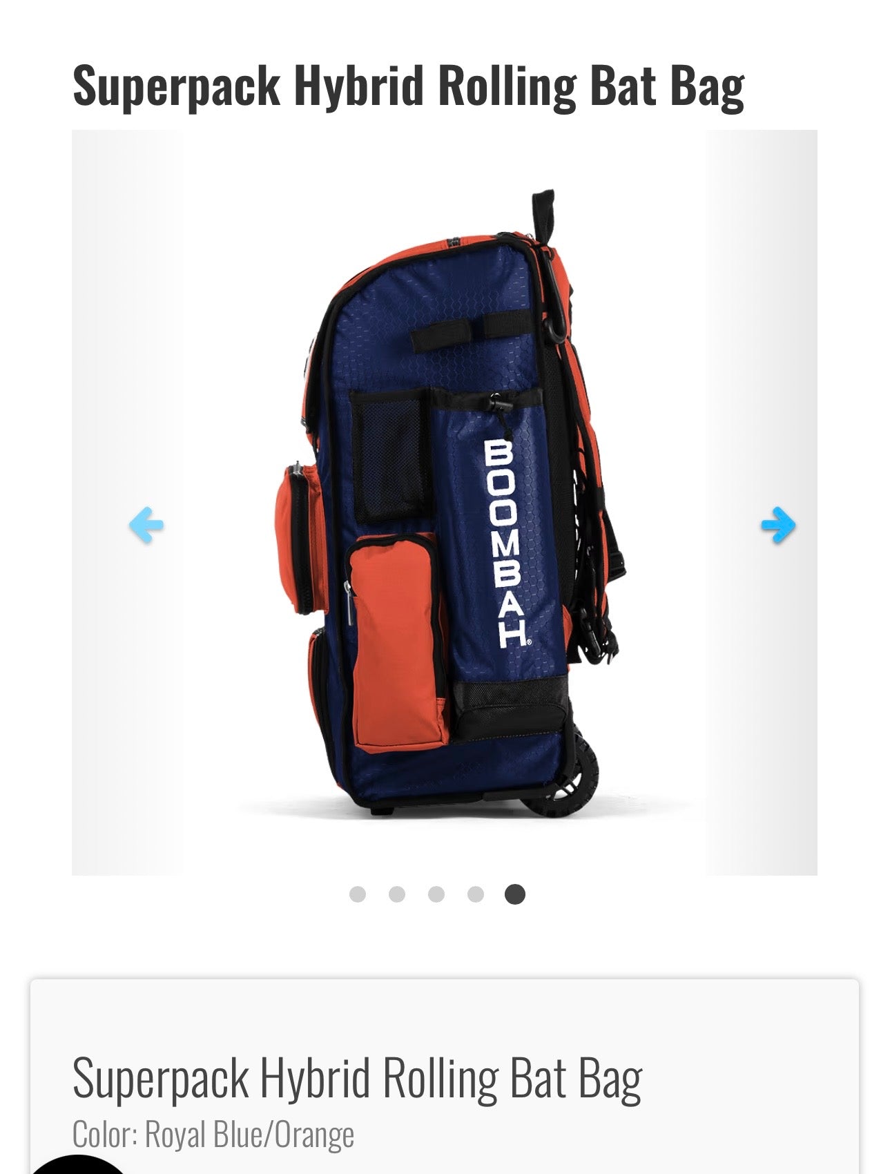 SuperPack Hybrid Rolling Bat Bag