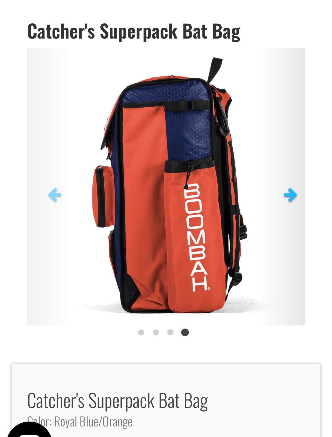 Catcher’s SuperPack Bat Bag