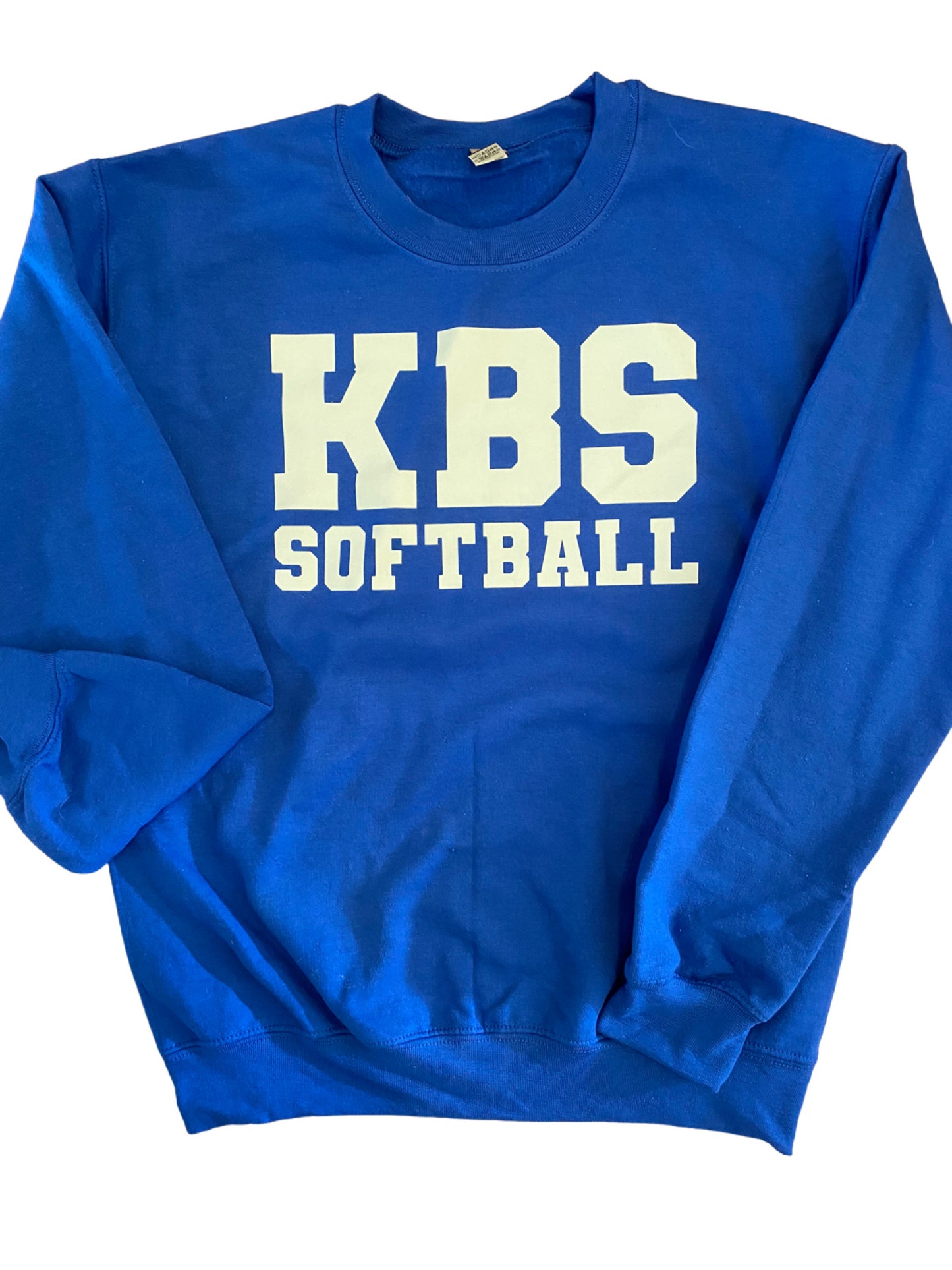 Royal Blue/White Crewneck Sweatshirt