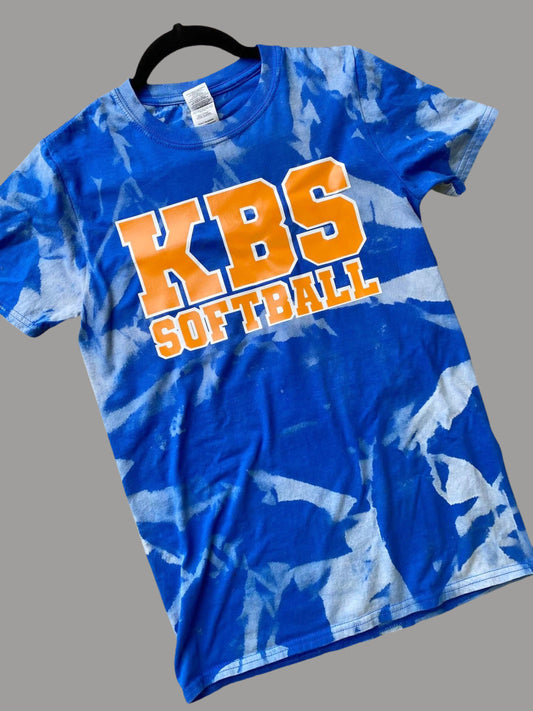 KBS Bleached Royal Blue T-Shirt