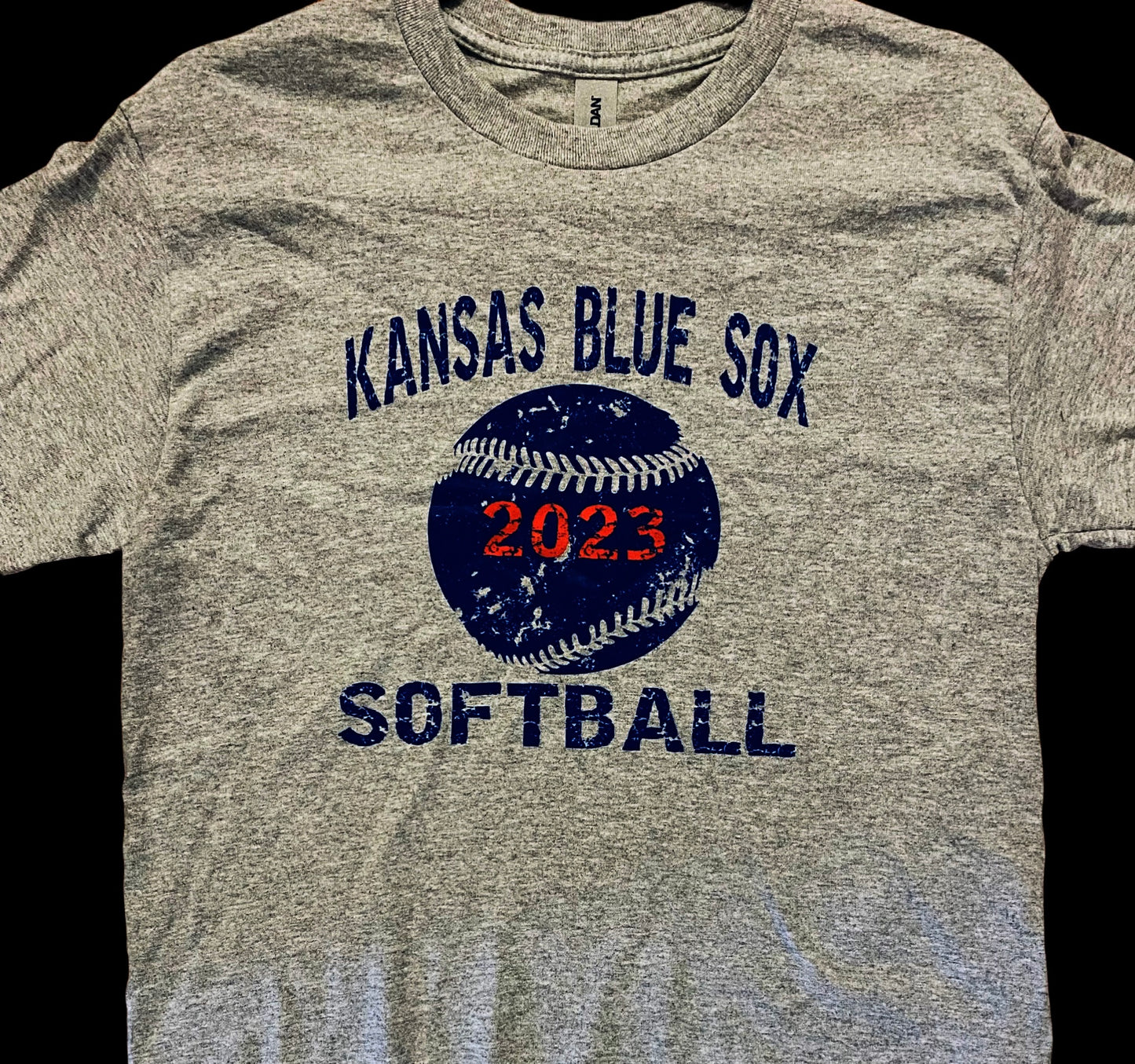 Kansas Blue Sox 2023 Grey T-Shirt