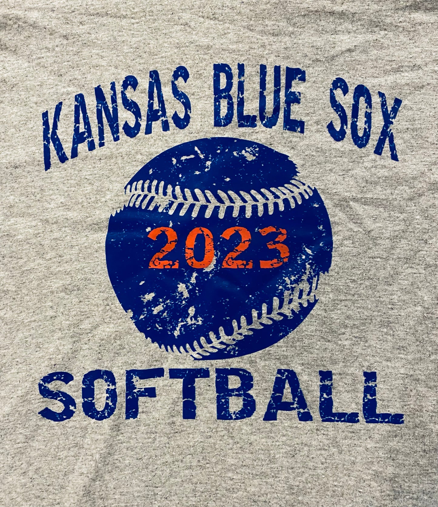 Kansas Blue Sox 2023 Grey T-Shirt